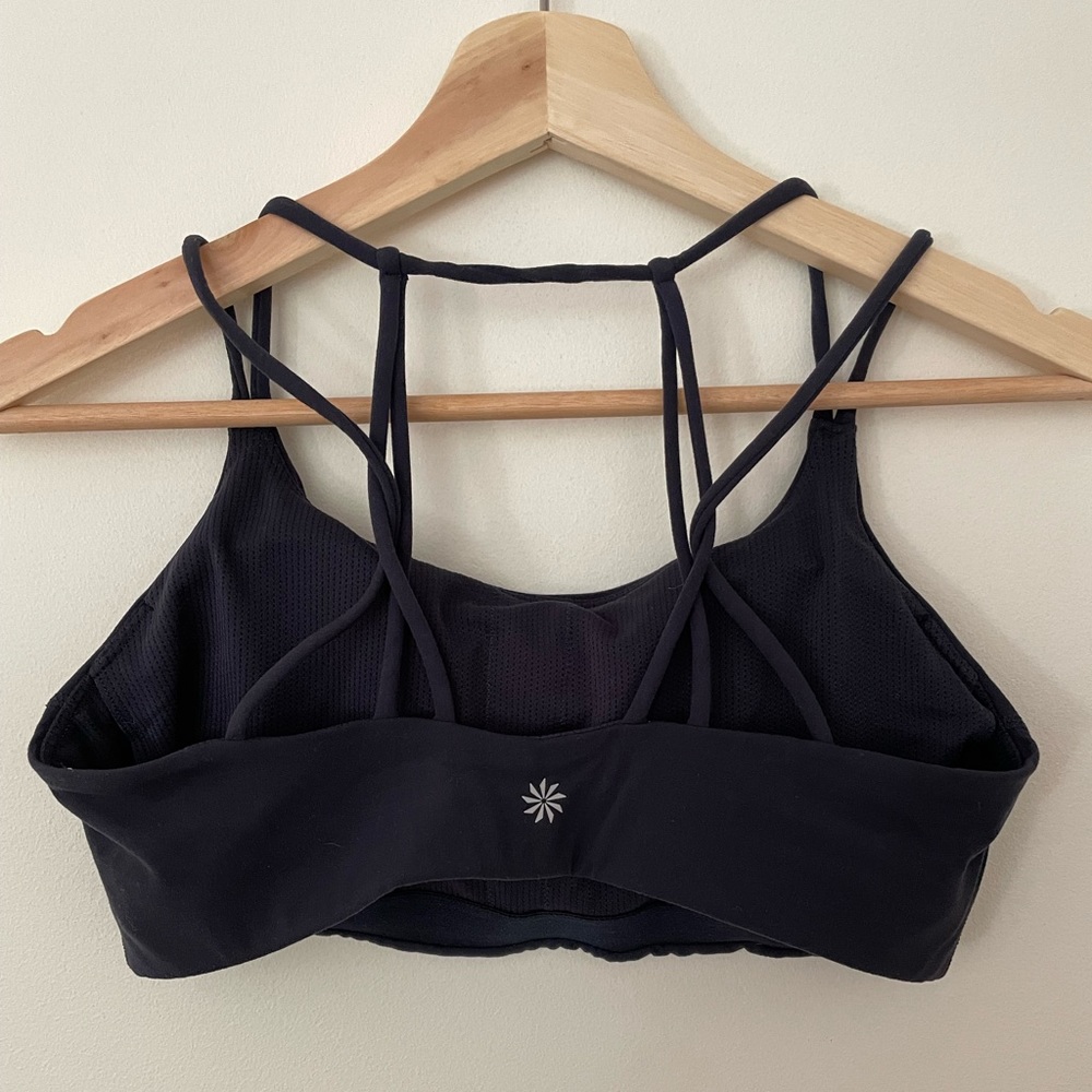 Athleta navy Solace sports bra